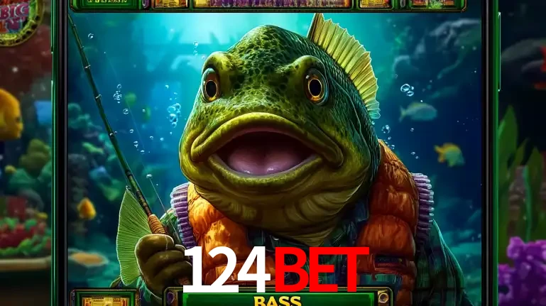 Personagem de peixe pescador do popular jogo de slot com tema de pescaria, uma das emocionantes opções de caça-níqueis para jogar e ganhar no cassino 124bet.